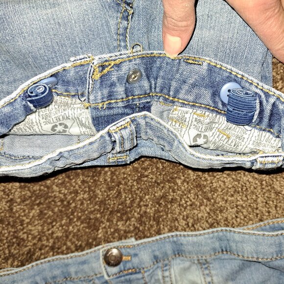 Baby B'gosh Denim Jean Jacket and Cat&Jack Super Stretch Skinny Sequin Jeans - Picture 4 of 8